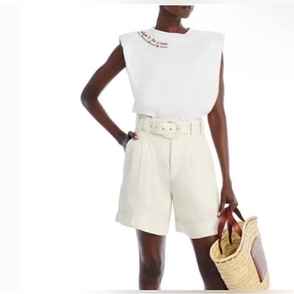 FARM RIO NWT nature is the future embroidered organic cotton top White Size S - Picture 8 of 13